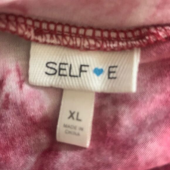 SELF❤️E tie-dye tie front top Size XL - Picture 8 of 9